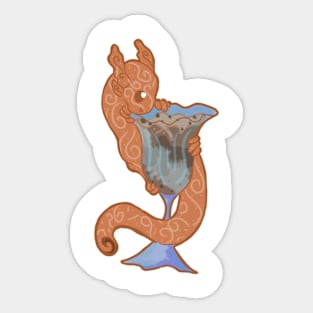 Cinnamon dragon Sticker